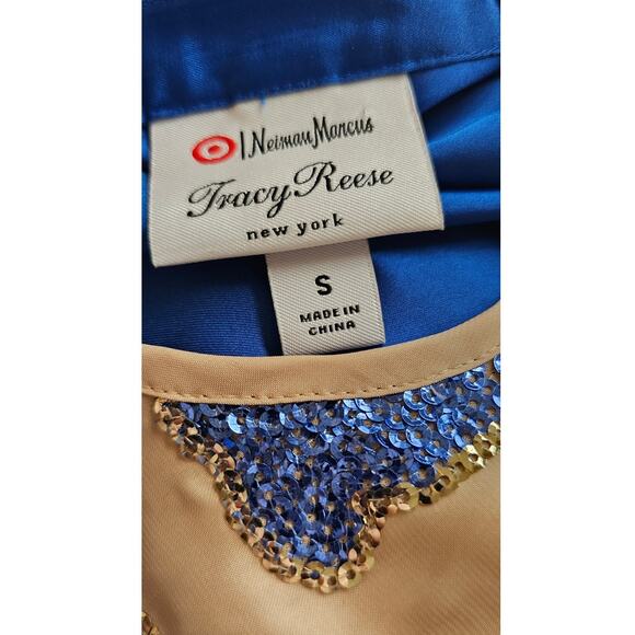 Neiman Marcus Tracy Reese Short Sleeve Sequin Blouse Women Size S Multicolor - Picture 7 of 7